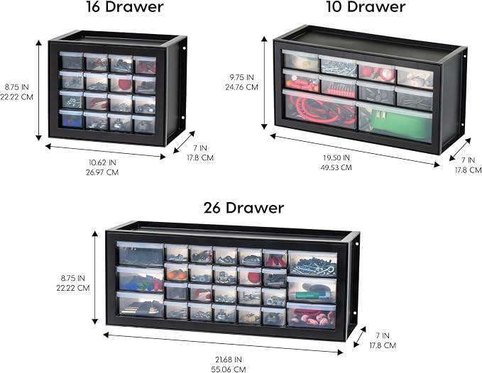 IRIS USA 16-Drawer Small Drawer Organizer, Made in USA, Stackable Teacher - Image 4