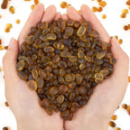 QEQEKAKA Sea Glass Stones for Crafts About 1LB Brownish Yellow Glass Pebbles by QEQEKAKA