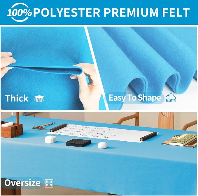 Sky Blue Fabric Sheet 36" X 36", 1.4mm Thick Large Soft Durable Flexible Craft - Image 5