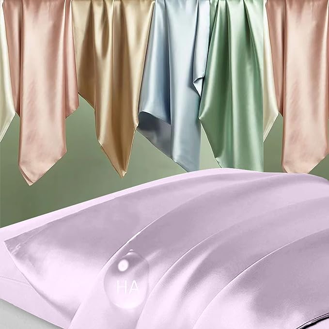 Silk Pillowcase for Hair and Skin, Mulberry Silk Pillow Cases Standard Size - Image 2