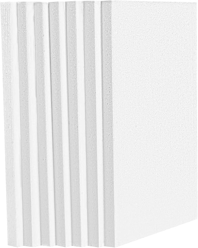 AMZQNART 7pcs 17x11X1in Craft Foam Blocks White - Image 5