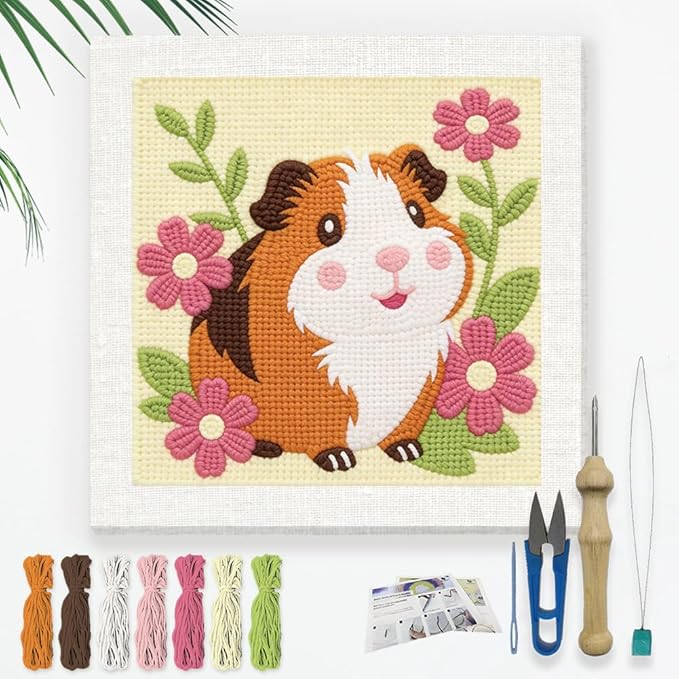 Doodlream Cute Cavy Flower Needle Kit by Doodlream