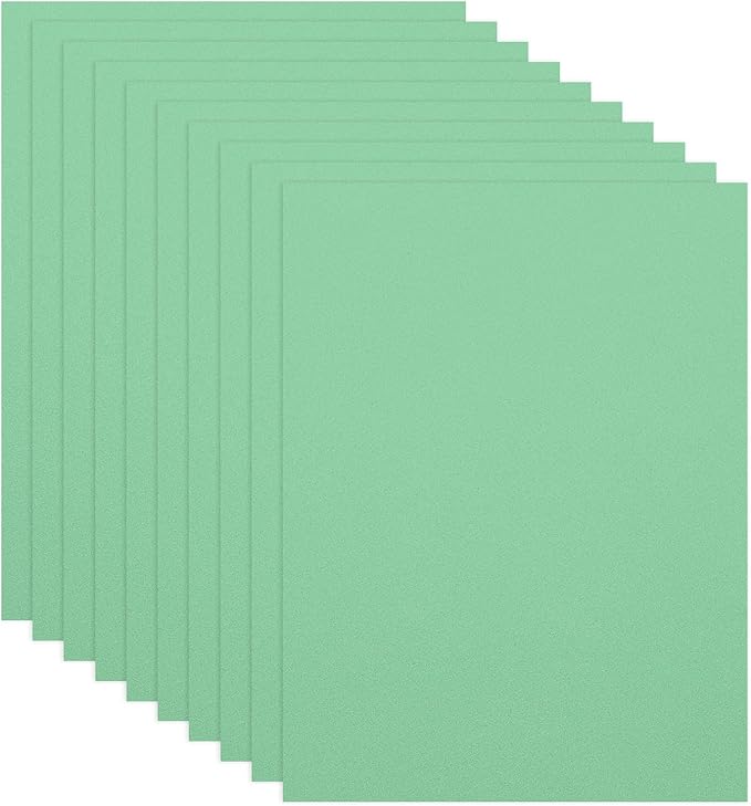 PATIKIL 10Pcs Light Green EVA Foam Sheets, 15.7 x 11.8 Inches 1mm Thick Foam by PATIKIL