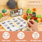 OEHPICC Needle Felting Kit, 10 Pack Plant Pot Needle Felting Starter Kit | - Image 3