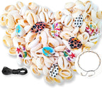 160Pcs Natural Spiral Shell Beads, Adorning Hair Locks and Braids by DINGPAI
