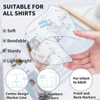 9pcs Tshirt Ruler Guide for Vinyl Alignment, T Shirt Rulers to Center Designs - Image 2