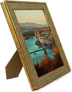 Golden State Art, 8X10 Ornate Finish Photo Frame, Distressed Gold Color - Image 2