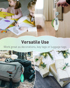 Uniclife 10 Pcs Blank Hotel Keychain Tags, Blank Motel Keychain - Image 6