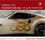 ORACAL 651 Gloss Metallic Copper Permanent Vinyl Tape Roll – Premium Adhesive - Image 4