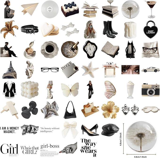 50 Pieces Clean Girl Office Lady Stickers - Image 2