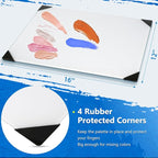 Glass Palette for Oil Painting, 12 x 9 Inches, Ultra White, Watercolor - Image 4