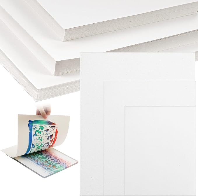 Marspark 150 Sheets Printmaking Paper, Printmaking Supplies, Artist Paper by Marspark