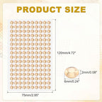 HARFINGTON 5 Sheet/800pcs Rhinestone Adhesive Stickers Self Adhesive Acrylic - Image 2