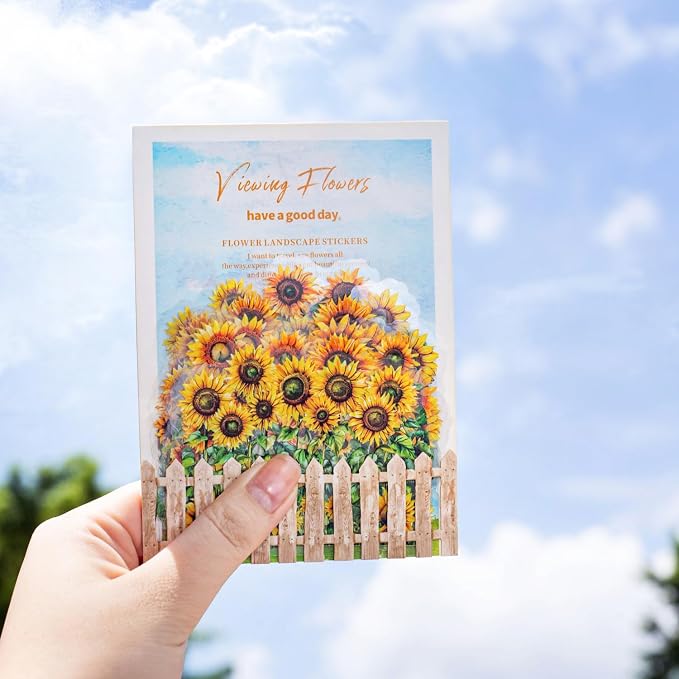 AurriiLeaf Viewing Flowers PET Sticker Set, Journaling, DIY Projects, and Art - Image 7