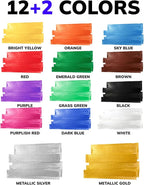 JusArt 14 Colors Jumbo Markers for Quick Bold Poster Banner Sign Lettering and - Image 2