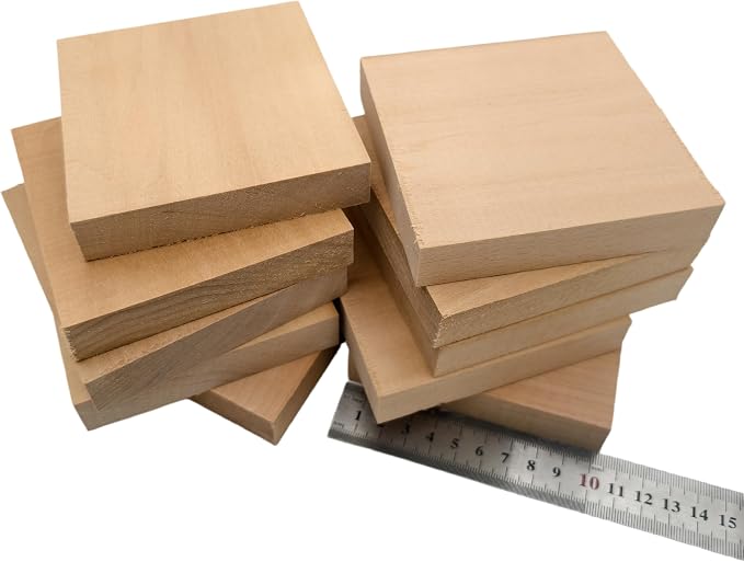 10PCS Basswood Carving Blocks, Whittling Wood Carving Kit, Unfinished Wooden - Image 3