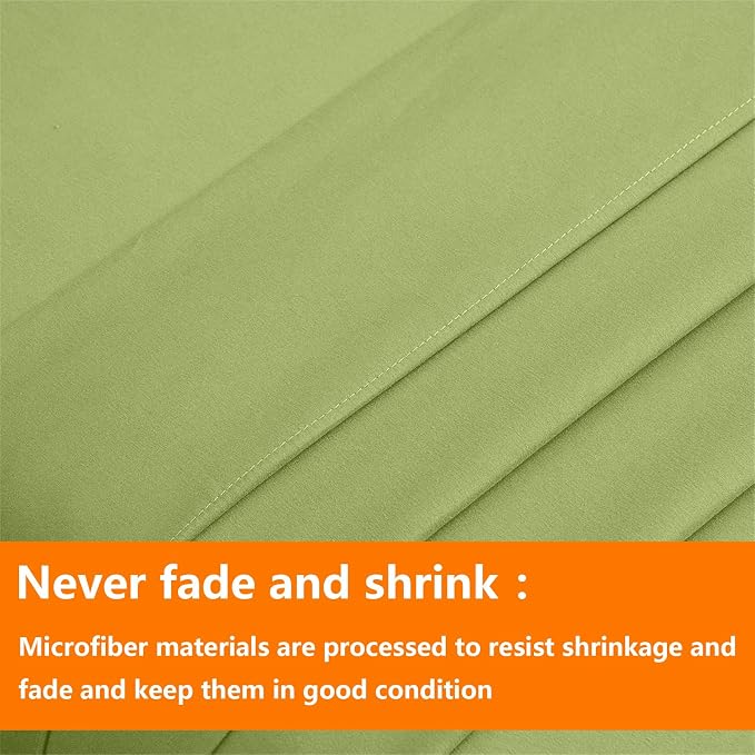 TAIMIT Sage Green Twin Size Comforter Set - Image 7