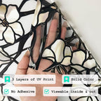 funlife Original Hand-Drawn Faux Stained Glass Window Film, Double-Sided Static - Image 6