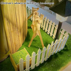 Fairy Garden Miniature Fence Accessories: Decorative White Wooden Picket Fence - Image 5