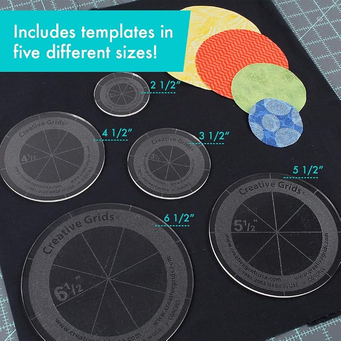 Creative Grids Quilt Ruler Circles Quilt Ruler - Image 2