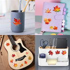 Fall Maple Leaf Stickers, Waterproof PET Vinyl Decals - Image 4