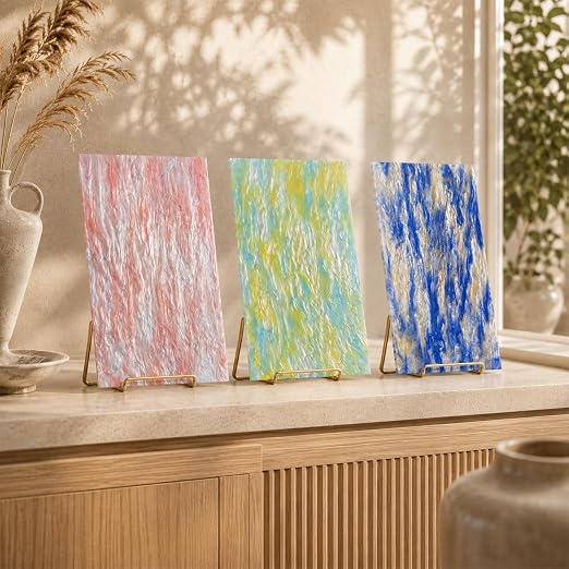 TOEPODO Pearlescent Marble Acrylic Sheets, 1/8" Thickness, Opaque Cast Pearl - Image 7