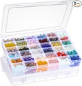 2 Pack 36 Grids Clear Plastic Organizer Box by AOZITA