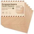 Rowood Mahogany Plywood Sheets for Laser Cutting, 6 Pack 3mm Thin Unfinished - Image 7