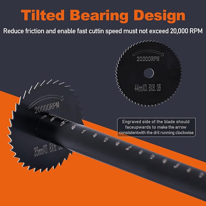 PVC Pipe Internal Cutter Set – 360° Rotating Cutter, adjustable depth gauge - Image 8