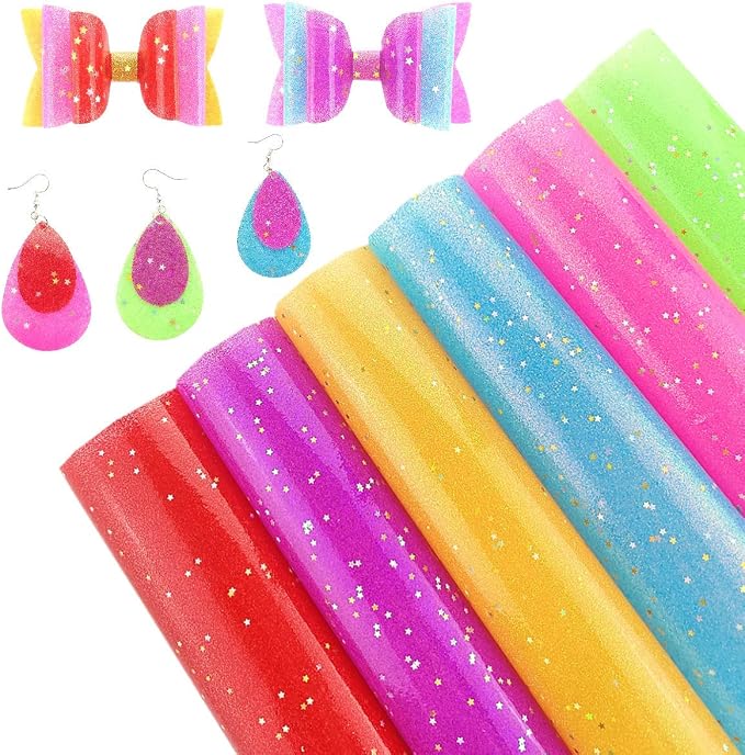 AOUXSEEM Jelly Transparent Leather Vinyl Sheets, Candy Solid Colors Waterproof - Image 2
