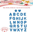 PATIKIL Alphabet Foam Stickers, Dark Blue - Image 2