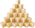 MUXGOA 1-1/2 inch Unfinished Wooden Cubes, Wood Blocks by MUXGOA