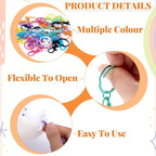 16 Pcs Metal Keychain Clip, Colorful Swivel Snap Hook - Image 4