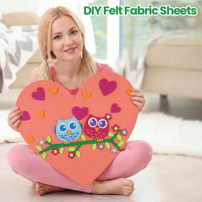 Peryiter 150 Pcs Back to School Pastel Felt Sheets Bulk - Image 5