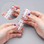 Hipiwe 8 Sets 5 Layers Clear Plastic Round Storage Jars Jewelry Bead Storage - Image 3