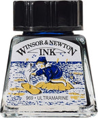Winsor & Newton Drawing Ink, 14ml Bottle, Ultramarine by WinsorNewton