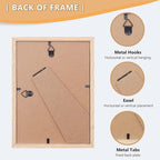 ATOBART 4x6 Picture Frame, OAK Wood Photo Frame - Image 3