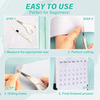 XSEINO 13 Rolls White Felt Fabric, Fit - Image 3