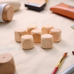 10 Pcs Wooden Dice, 6 Sided Blank Dice Round Corner Cube DIY Graffiti Crafts - Image 6