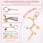 Modacraft 617 Pcs Charms Lip Gloss Keychain Making Kit, DIY Bag Charm Kit - Image 4