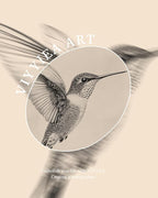 VIYYIEA Vintage Gold Framed Wall Art – Hummingbird Sketch, 8x10 IN | Cute yet - Image 4