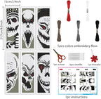 INFUNLY 6PCS Skull Theme Cross Stitch Kit - Image 2