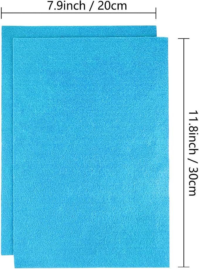 Jtnohx Color Felt, Soft Felt Sheets, 1.4mm Thick 8"x12" Handicraft Felt Fabrics - Image 2