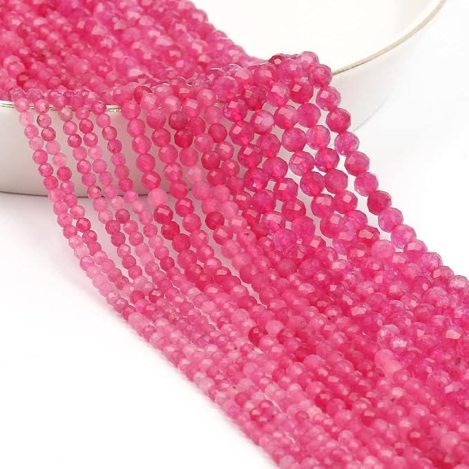 3mm 120pcs Rose Crystal Tiny Gemstone Beads - Image 4