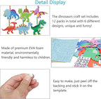 Fennoral 12 Pack Dinosaur Craft Kit - Image 5