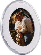 5x7 Ornate Oval Picture Frame, Hand-Crafted Resin Frame by ZIHARA