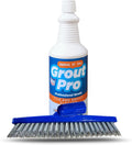 Bring It On Grout Cleaner with Grout Cleaning Brush – 32Fl Oz Grout Cleaner for Shower Tile Includes 9-inch Heavy-Duty Grout and Tile Floor Cleaner Brush – Effectively Removes Mineral Deposits