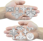 Baroque Medallion Mold for Polyclay Air Dry Clay Plaster - Image 5