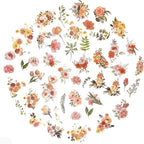 100 Pcs Natural Botanical Flower Stickers, Wildflower Stickers - Image 2