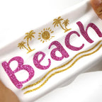 HTVVETUR Glitter HTV Vinyl Rolls Heat Transfer Vinyl - Image 6